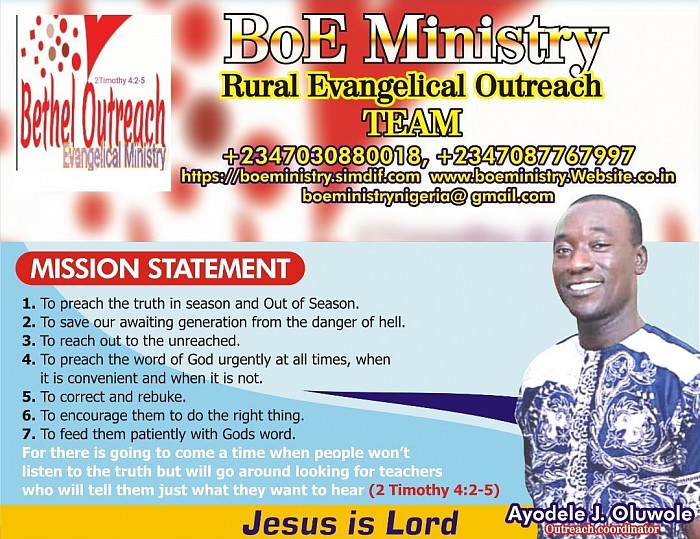 Ministry mission Statement