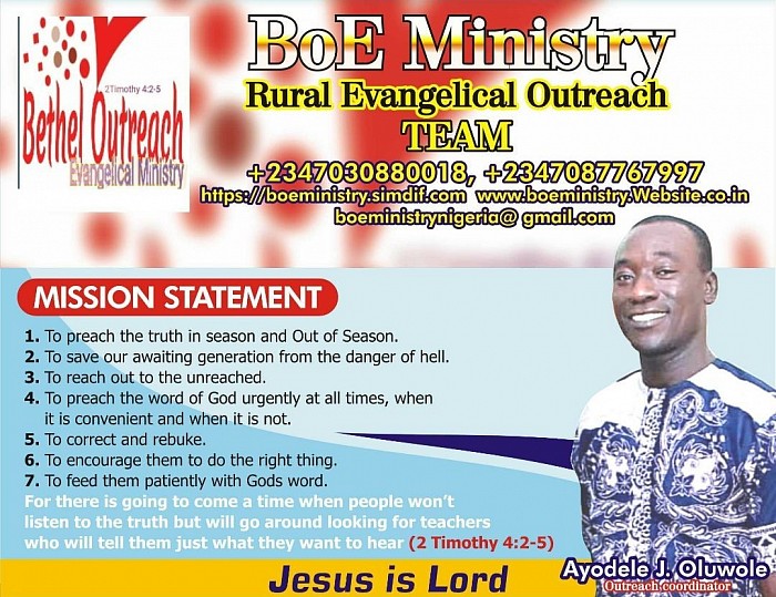 One of our village outreach fellowship centerk